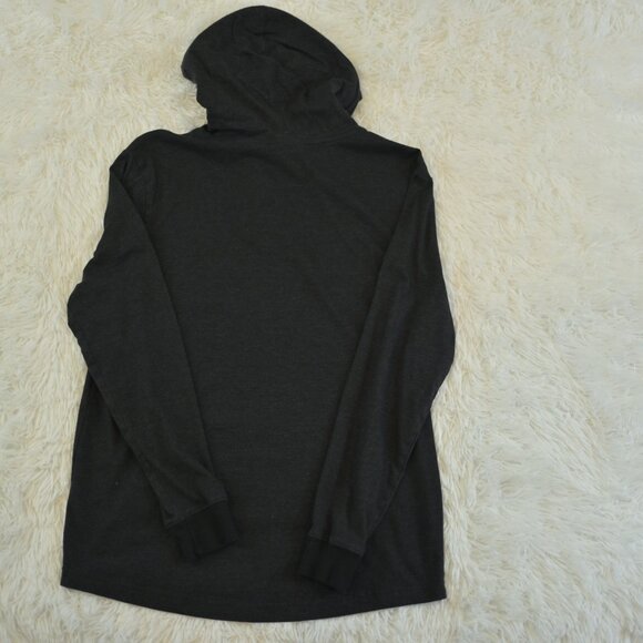 Michael Brandon Essentials Men's/Teen Black Hoodie Long Sleeve T-Shirt Size S - Picture 3 of 3